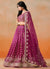Red Pink Embroidered Bridal Lehenga Choli