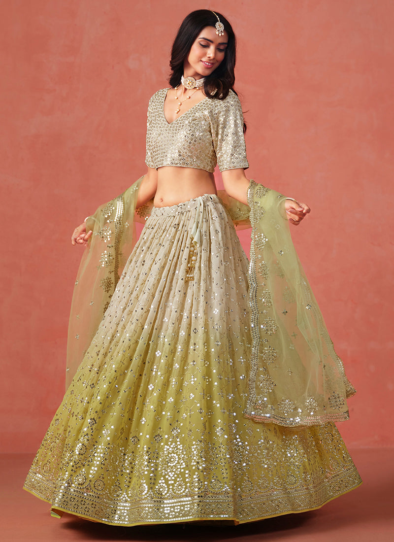 Buy Yellow Lehenga Online