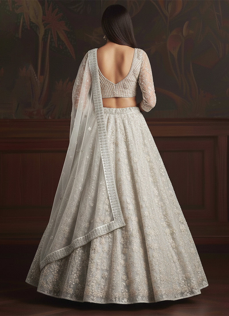 Shop Off White Lehenga Choli Online