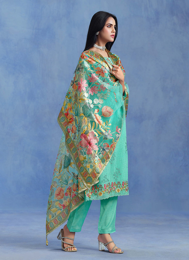 Buy Mint Green Salwar Kameez In Australia
