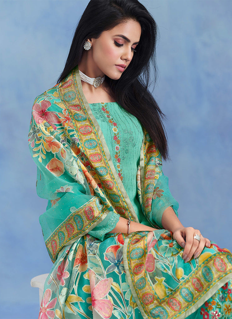 Shop Green Salwar Kameez Online