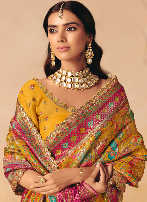 Shop Yellow Silk Saree