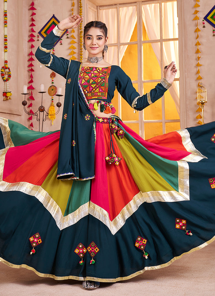 Buy Blue Traditional Chaniya Choli In UK