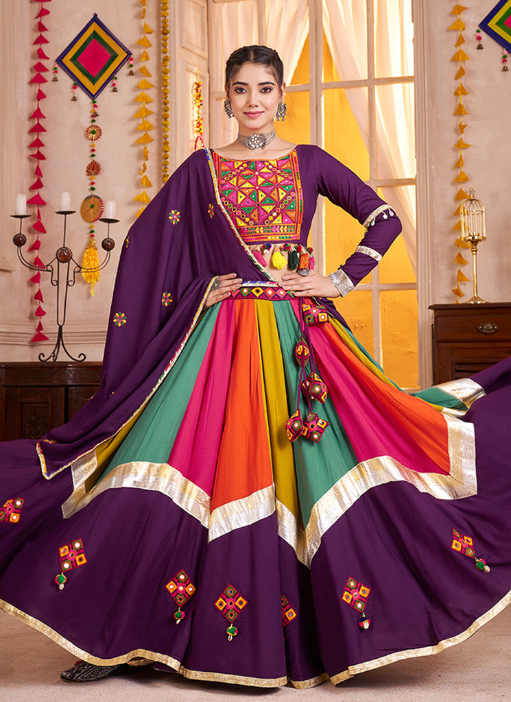 Buy Purple Traditional Chaniya Choli in Canada