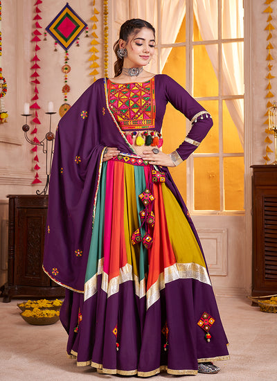 Shop Purple Traditional Chaniya Choli