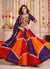 Buy Purple And Orange Navratri Chaniya Choli In UK
