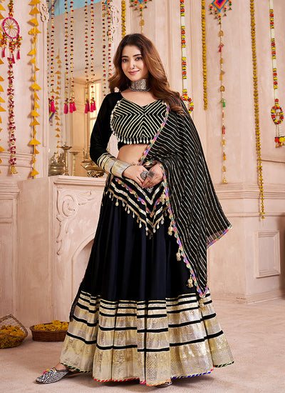 Shop Black Kutchi Navratri Chaniya Choli