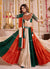 Green And Orange Kutchi Traditional Navratri Chaniya Choli