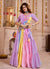 Purple Multicolored Kutchi Navratri Chaniya Choli