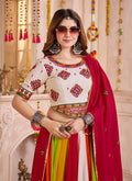 Buy White Navratri Lehenga Choli Online