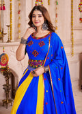 Buy Blue And Yellow Navratri Lehenga Choli Online