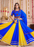 Buy Blue And Yellow Navratri Lehenga Choli In Canada
