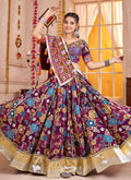 Buy Purple Navratri Lehenga Choli In USA