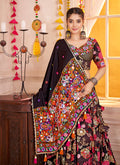 Buy Black Gujarati Lehenga Choli Online