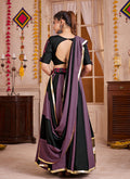 Buy Black And Purple Gujarati Lehenga Choli