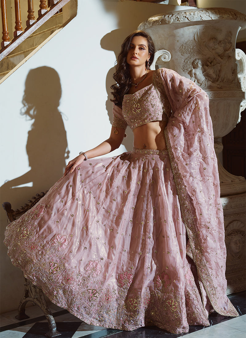 Shop Rose Pink Lengha Set | Hatay