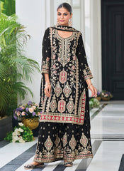 Black Pakistani Gharara Suit