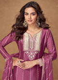 Buy Mauve Purple Palazzo Suit In UK