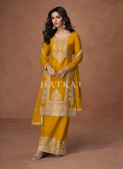 Yellow Palazzo Suit