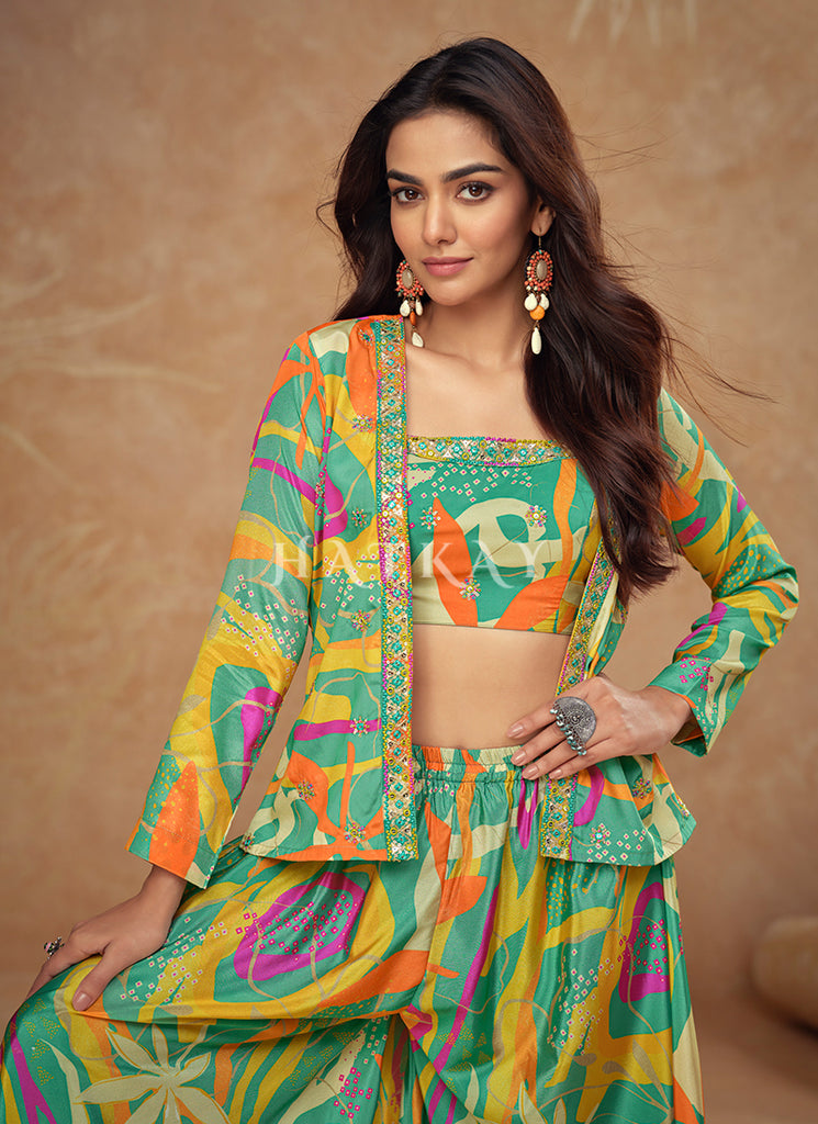 Shop Green Indo Western Dresses for Women