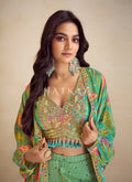 Green Mehendi Palazzo Set
