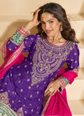 Buy Purple Palazzo Suit Online