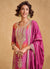 Buy Pink And Orange Designer Palazzo Suit In Canada