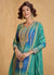 Buy Blue And Turquoise Designer Palazzo Suit In UK