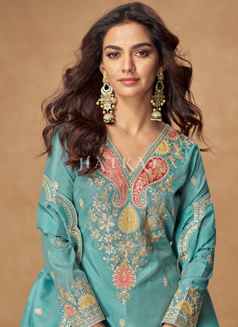 Buy Blue Engagement Outfit