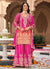 Pink And Orange Ombré Palazzo Suit