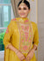 Buy Yellow Designer Palazzo Suit In USA