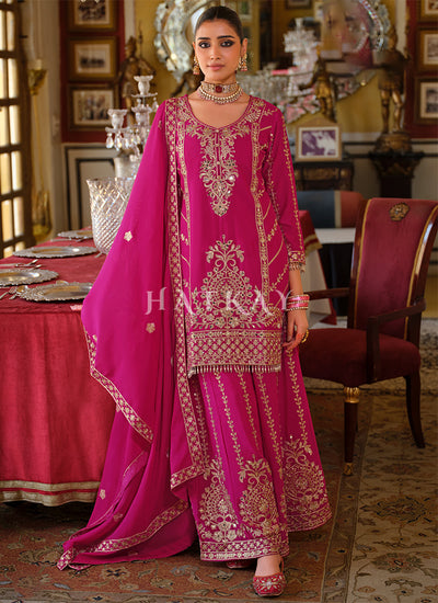 Shop Pink Palazzo Suit