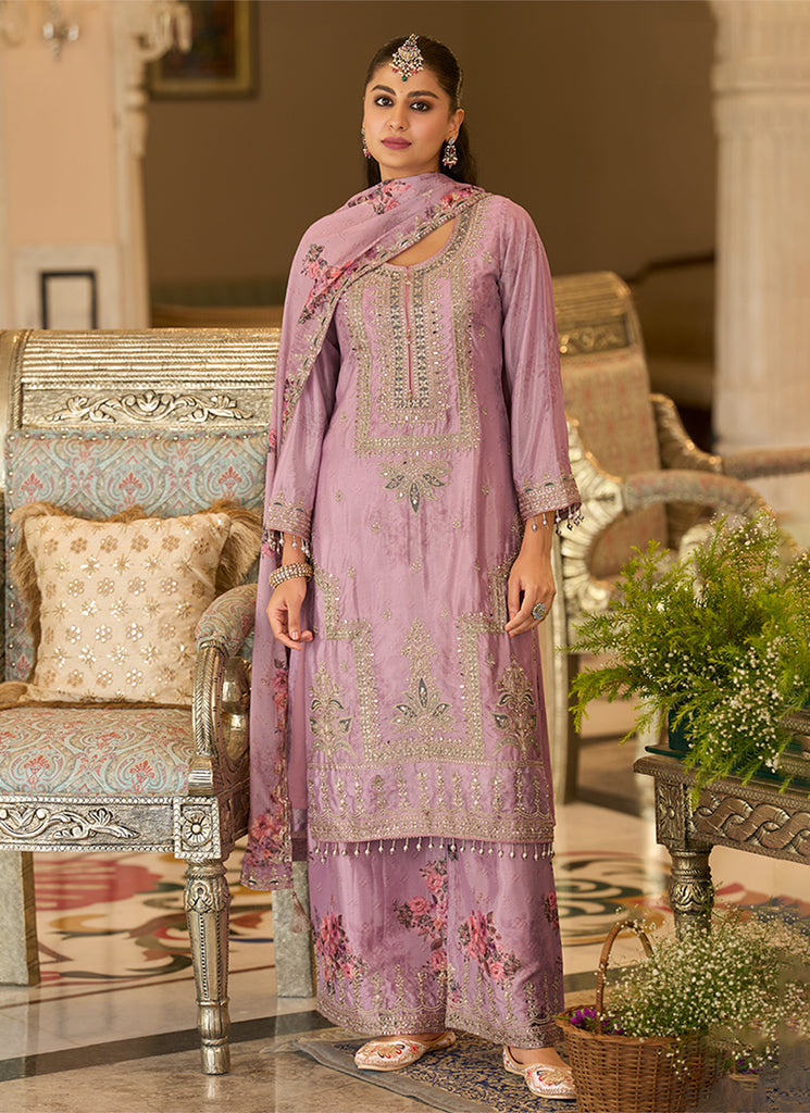 Shop Lavender Wedding Palazzo Suit In Australia