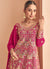 Buy Magenta Pink Anarkali Style Palazzo Suit In UK