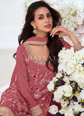 Buy Peach Palazzo Suit In Australia