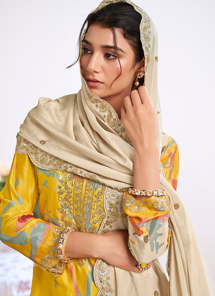 Buy Yellow Mehendi Outfit