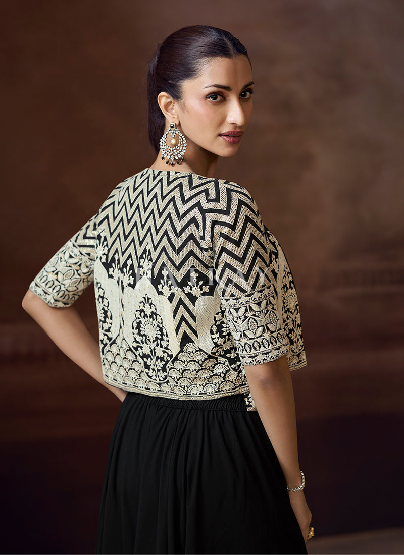 Black Jacket Style Suit At Hatkay