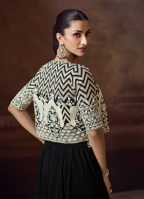 Black Jacket Style Suit At Hatkay