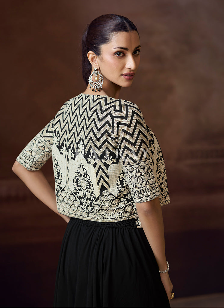 Black Jacket Style Suit At Hatkay