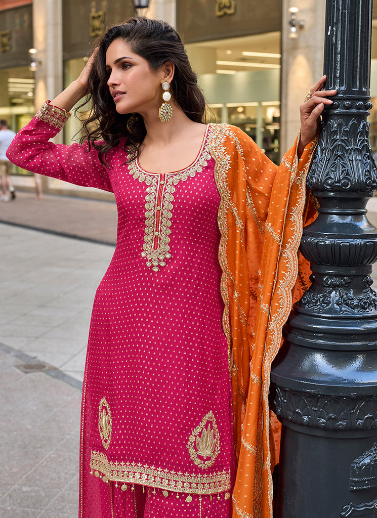 Shop Pink Bollywood Gharara Suit Online