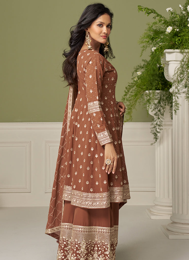 Buy Anarkali Palazzo Suit