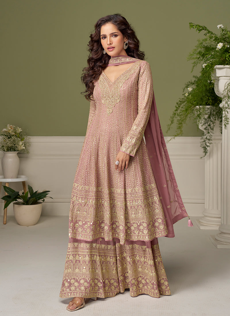 Buy Anarkali Palazzo Suit In Canada