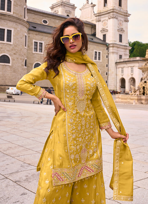 Shop Yellow Bollywood Dress Online