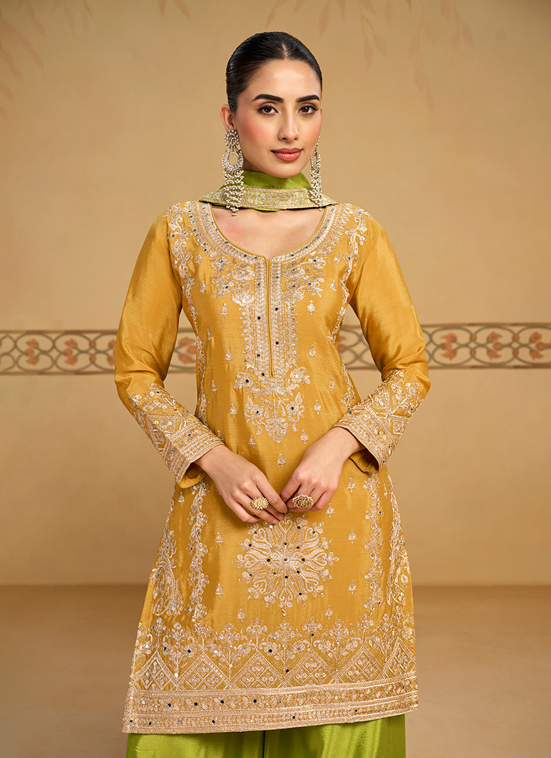 Shop Yellow Traditional Palazzo Suit Canada