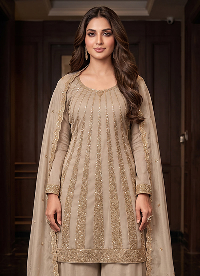 Buy Champagne Gold Palazzo Suit In Canada