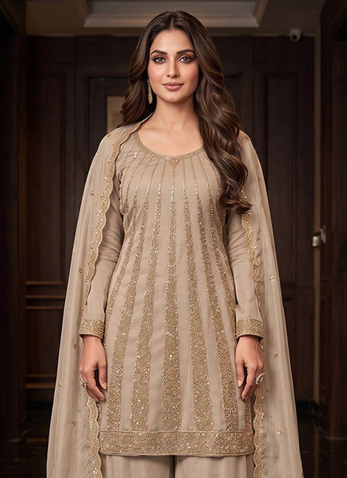 Buy Champagne Gold Palazzo Suit In Canada