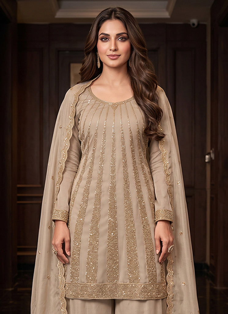 Buy Champagne Gold Palazzo Suit In Canada
