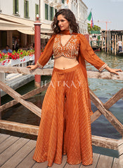 Orange Co-Ord Palazzo Set