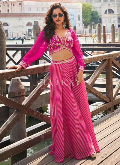 Rani Pink Co-Ord Palazzo Set