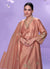 Buy Peach Enagagement Palazzo Suit